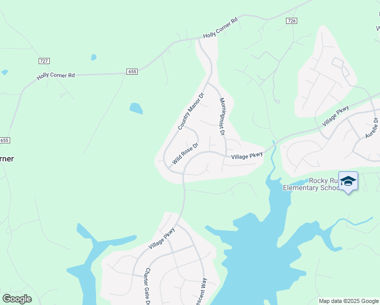 map of restaurants, bars, coffee shops, grocery stores, and more near 16 Wild Rose Drive in Fredericksburg