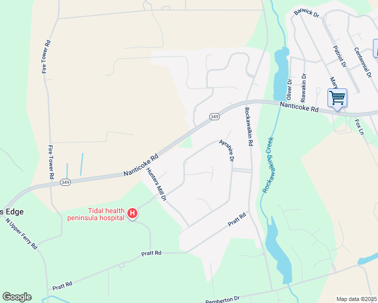 map of restaurants, bars, coffee shops, grocery stores, and more near 6165 Ayrshire Drive in Salisbury