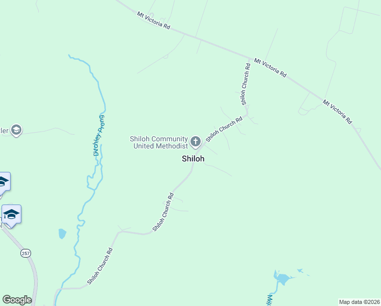 map of restaurants, bars, coffee shops, grocery stores, and more near 12705 Shiloh Church Road in Newburg