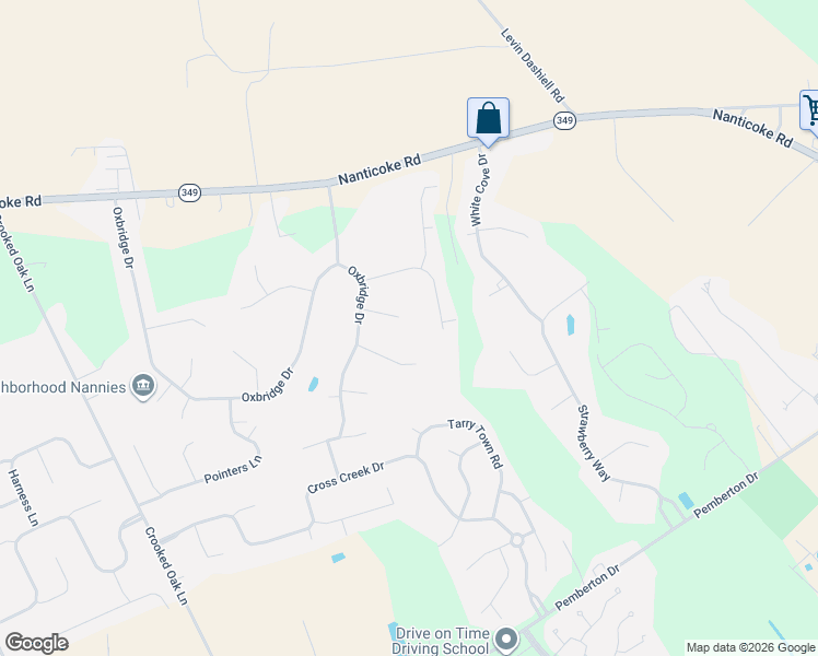 map of restaurants, bars, coffee shops, grocery stores, and more near 28018 Malden Court in Salisbury