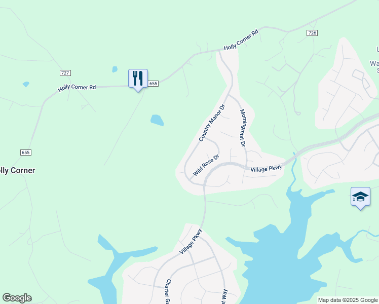 map of restaurants, bars, coffee shops, grocery stores, and more near 80 Country Manor Drive in Fredericksburg