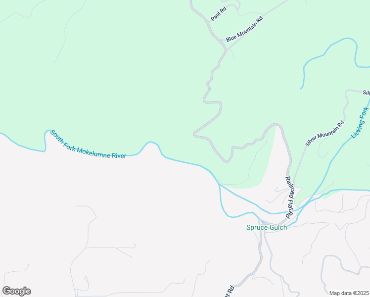 map of restaurants, bars, coffee shops, grocery stores, and more near 2883 Railroad Flat Road in Wilseyville