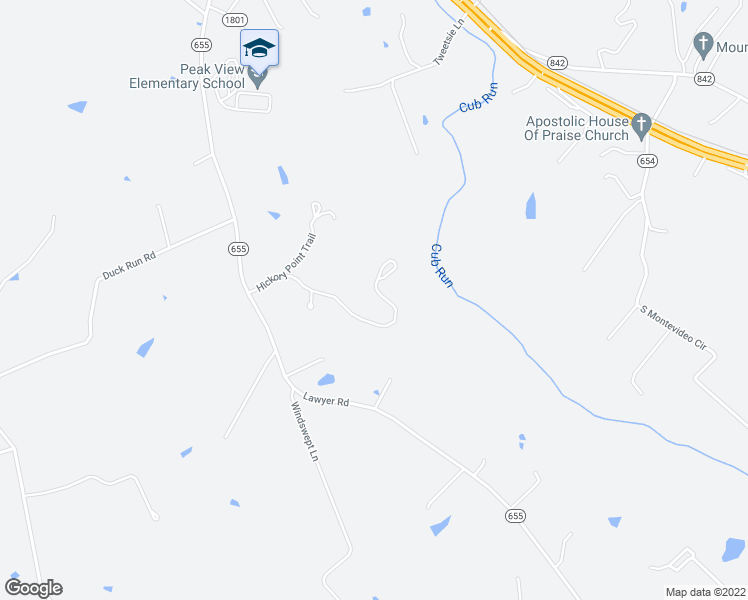 map of restaurants, bars, coffee shops, grocery stores, and more near 563 Hickory Point Trail in Penn Laird