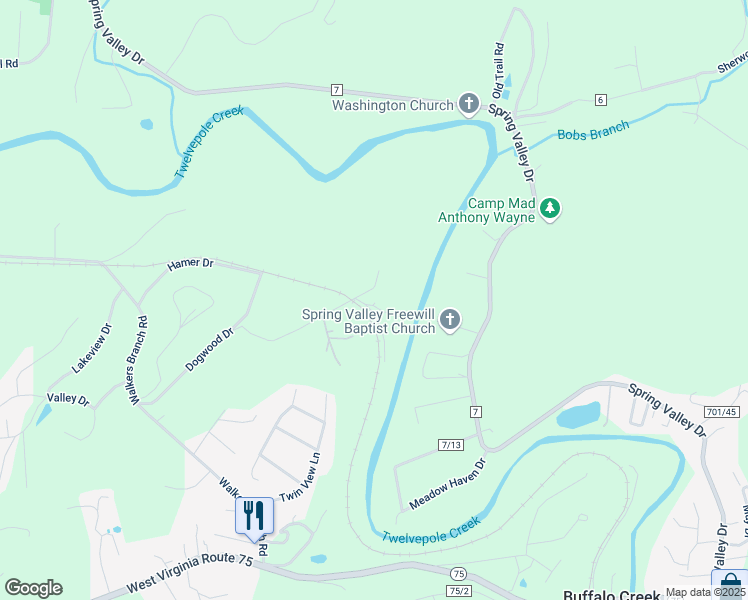 map of restaurants, bars, coffee shops, grocery stores, and more near 15 Dogwood Drive in Huntington