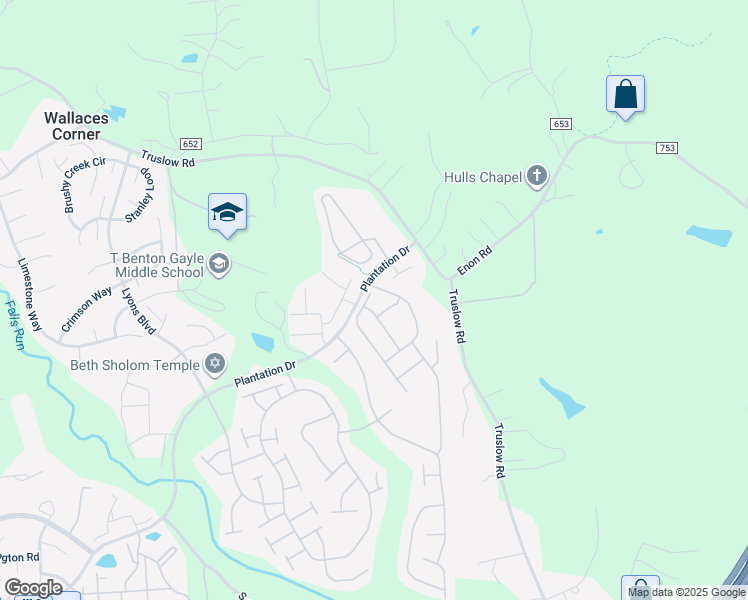 map of restaurants, bars, coffee shops, grocery stores, and more near 5 Aspen Hill Drive in Fredericksburg
