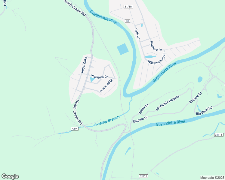 map of restaurants, bars, coffee shops, grocery stores, and more near 22 Castle Dr in Barboursville