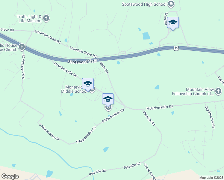 map of restaurants, bars, coffee shops, grocery stores, and more near 264 Slate Road in Penn Laird