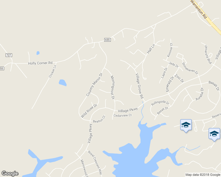 map of restaurants, bars, coffee shops, grocery stores, and more near 27 Morningmist Drive in Fredericksburg