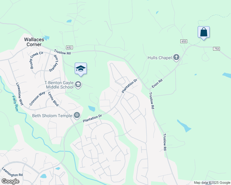map of restaurants, bars, coffee shops, grocery stores, and more near 33 Sondra Lane in Fredericksburg
