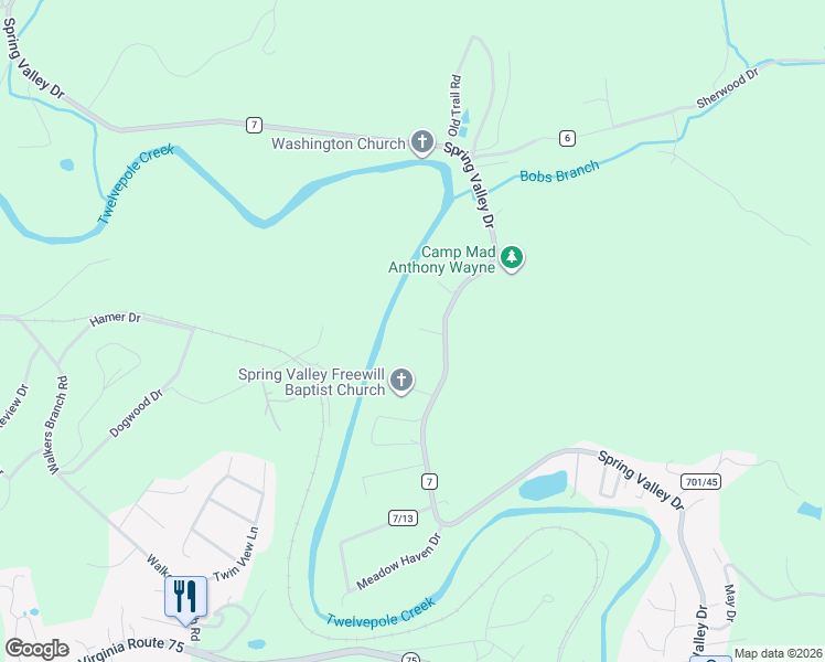 map of restaurants, bars, coffee shops, grocery stores, and more near 2189 Spring Valley Drive in Huntington