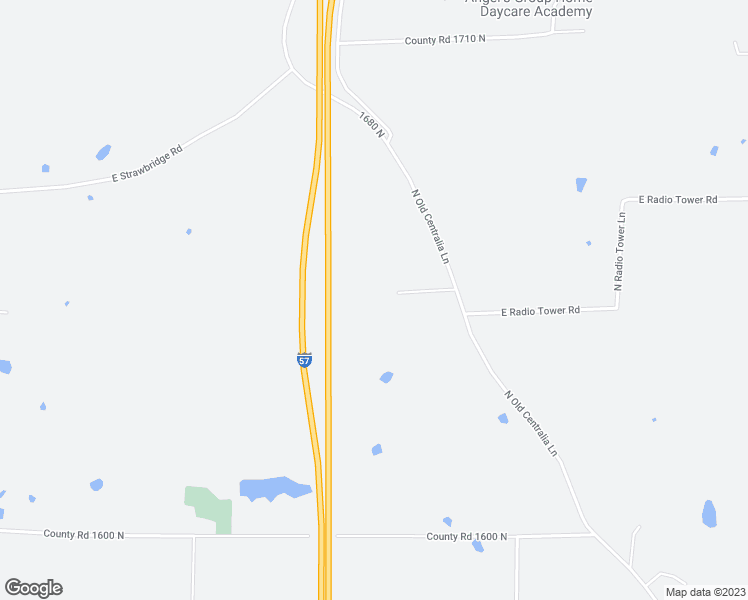 map of restaurants, bars, coffee shops, grocery stores, and more near Interstate 57 in Mount Vernon