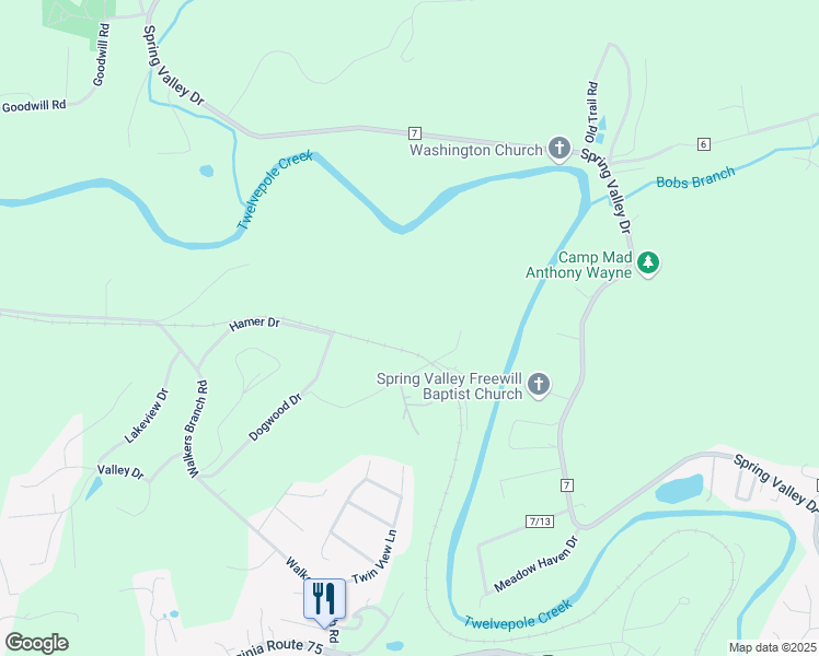 map of restaurants, bars, coffee shops, grocery stores, and more near 15 Dogwood Drive in Huntington