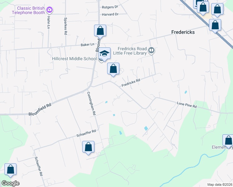 map of restaurants, bars, coffee shops, grocery stores, and more near 6363 Pond Hollow Road in Sebastopol