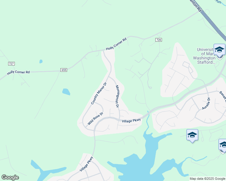 map of restaurants, bars, coffee shops, grocery stores, and more near 15 Abington Court in Fredericksburg