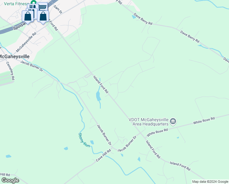 map of restaurants, bars, coffee shops, grocery stores, and more near 10067 Dalmatian Drive in McGaheysville
