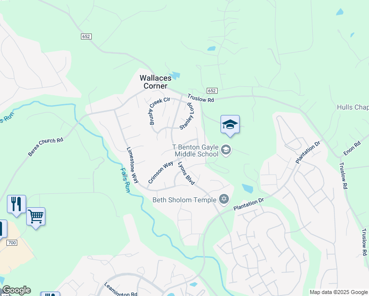 map of restaurants, bars, coffee shops, grocery stores, and more near 6 Theodore Street in Fredericksburg