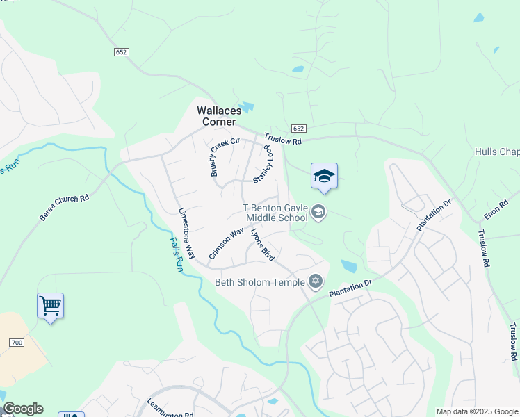 map of restaurants, bars, coffee shops, grocery stores, and more near 6 Theodore Street in Fredericksburg