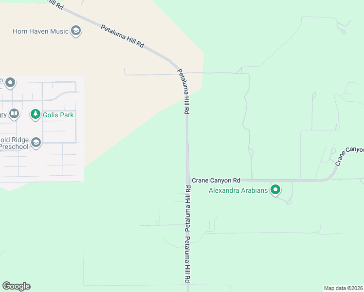 map of restaurants, bars, coffee shops, grocery stores, and more near 5573 Petaluma Hill Road in Santa Rosa
