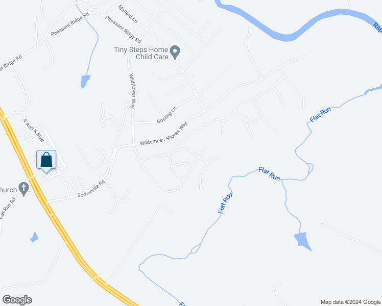 map of restaurants, bars, coffee shops, grocery stores, and more near Misty Meadow Lane in Orange County