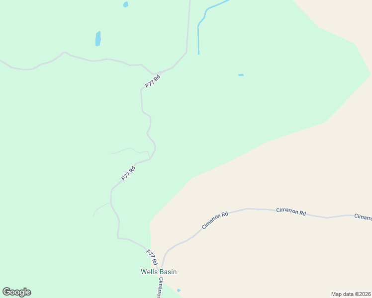 map of restaurants, bars, coffee shops, grocery stores, and more near 22000 P77 Road in Cimarron