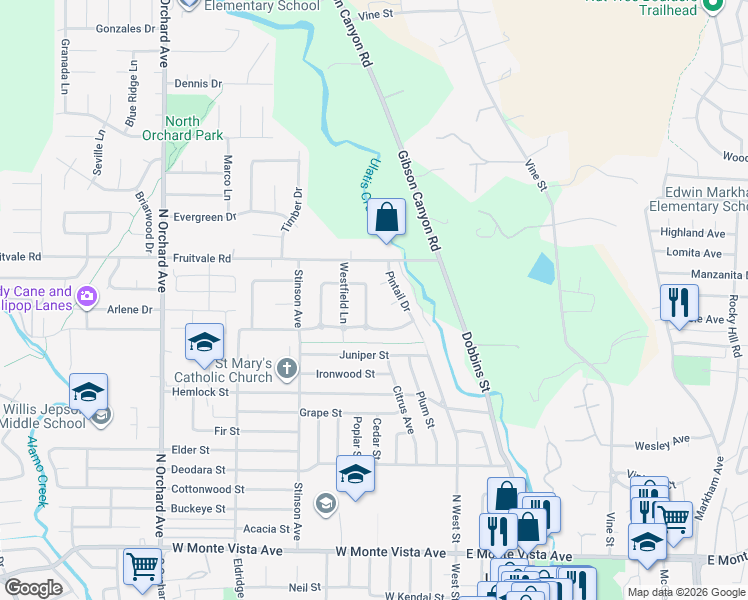 map of restaurants, bars, coffee shops, grocery stores, and more near 524 Widgeon Court in Vacaville