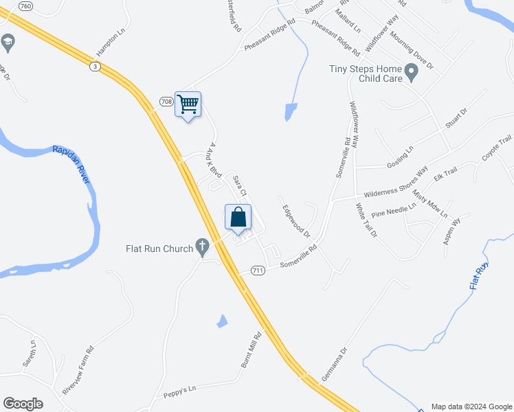 map of restaurants, bars, coffee shops, grocery stores, and more near 35130 Sara Court in Locust Grove