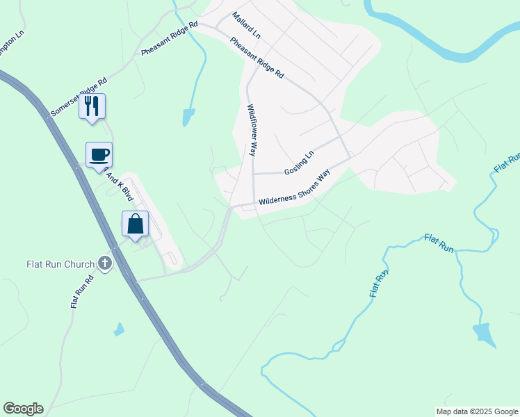 map of restaurants, bars, coffee shops, grocery stores, and more near 35276 Wilderness Shores Way in Locust Grove