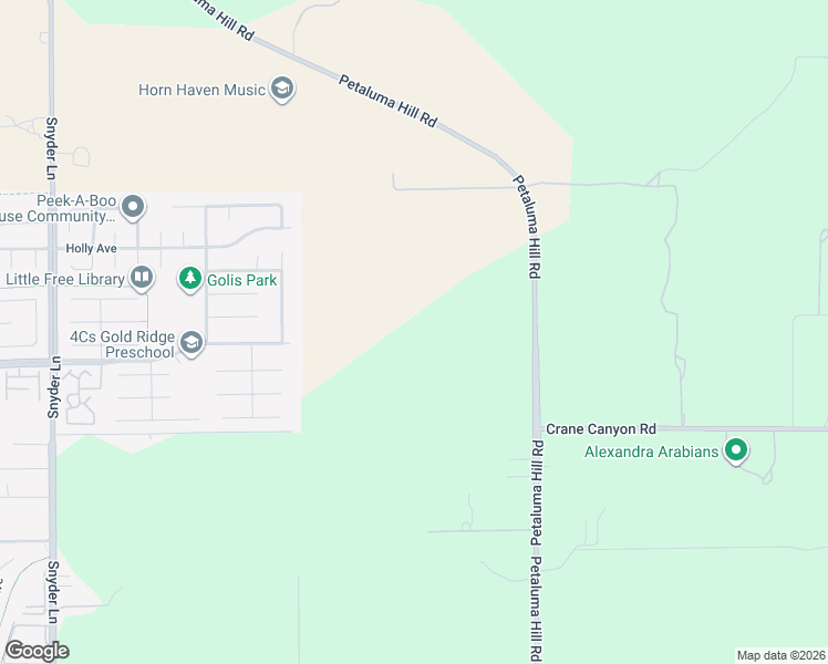 map of restaurants, bars, coffee shops, grocery stores, and more near 5573 Petaluma Hill Road in Santa Rosa