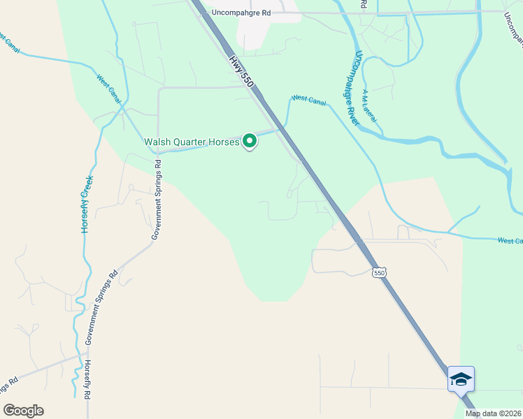 map of restaurants, bars, coffee shops, grocery stores, and more near 21798 Government Springs Road in Montrose
