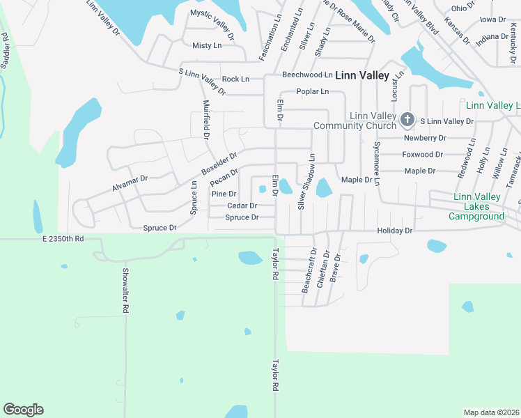 map of restaurants, bars, coffee shops, grocery stores, and more near 2948 Cedar Drive in Linn Valley