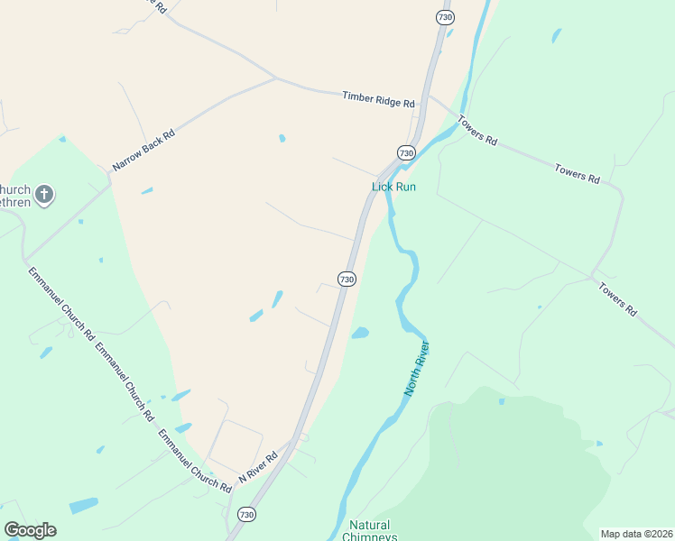 map of restaurants, bars, coffee shops, grocery stores, and more near 1802 North River Road in Mount Solon