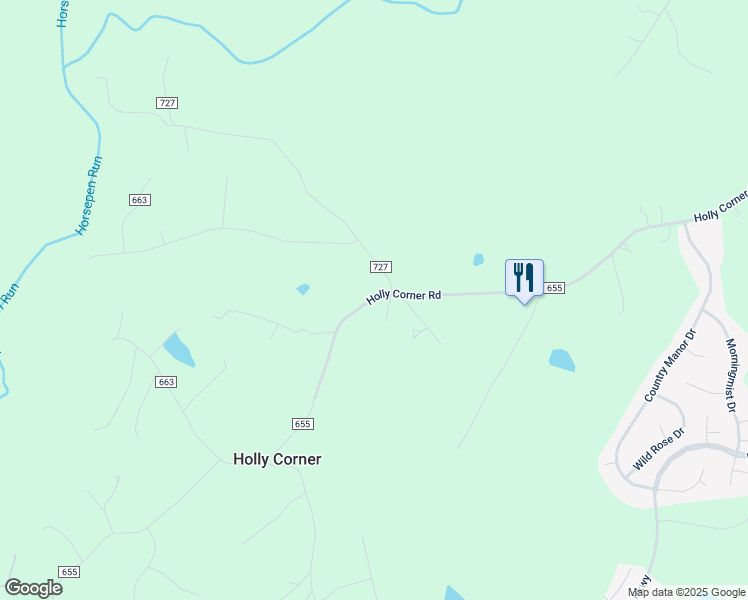 map of restaurants, bars, coffee shops, grocery stores, and more near 399 Holly Corner Road in Fredericksburg