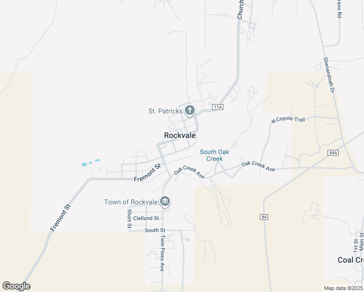 map of restaurants, bars, coffee shops, grocery stores, and more near in Rockvale