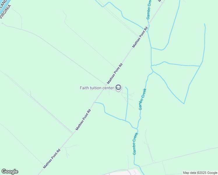map of restaurants, bars, coffee shops, grocery stores, and more near 3111 Mathias Point Road in King George