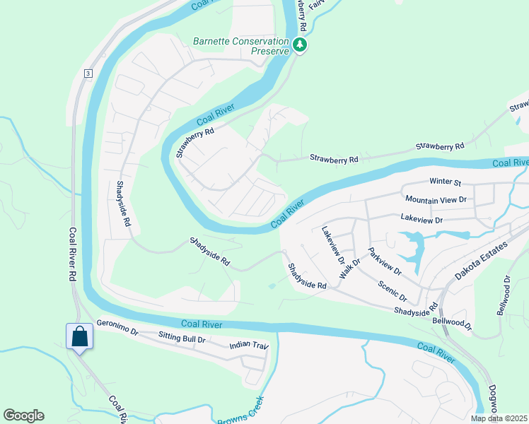 map of restaurants, bars, coffee shops, grocery stores, and more near 221 Empire Drive in St. Albans
