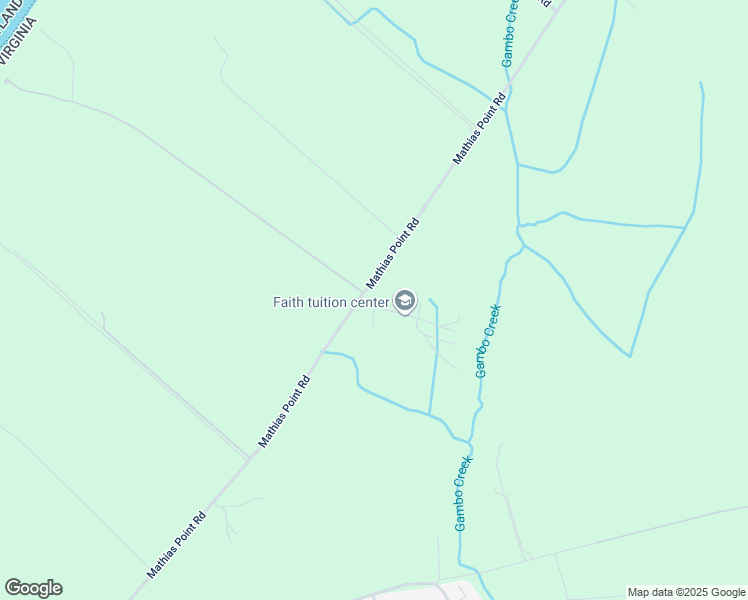 map of restaurants, bars, coffee shops, grocery stores, and more near 3111 Mathias Point Road in King George