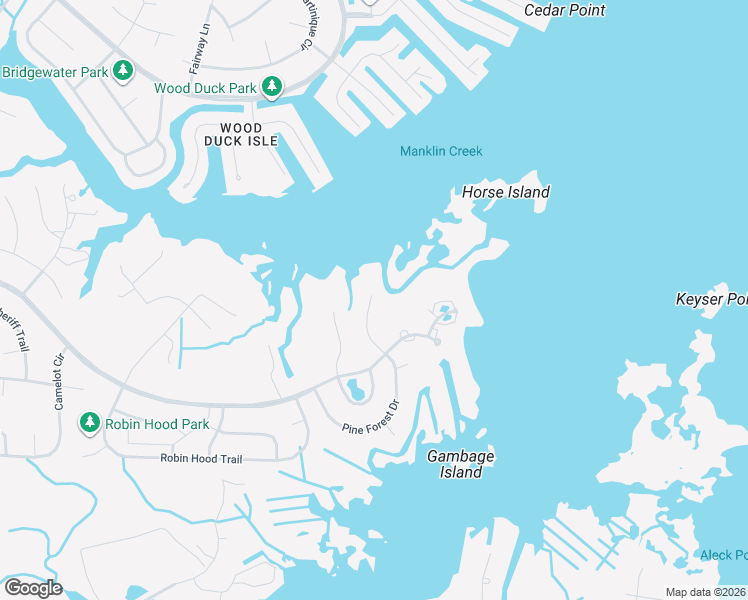 map of restaurants, bars, coffee shops, grocery stores, and more near 421 Bluewater Court in Ocean Pines