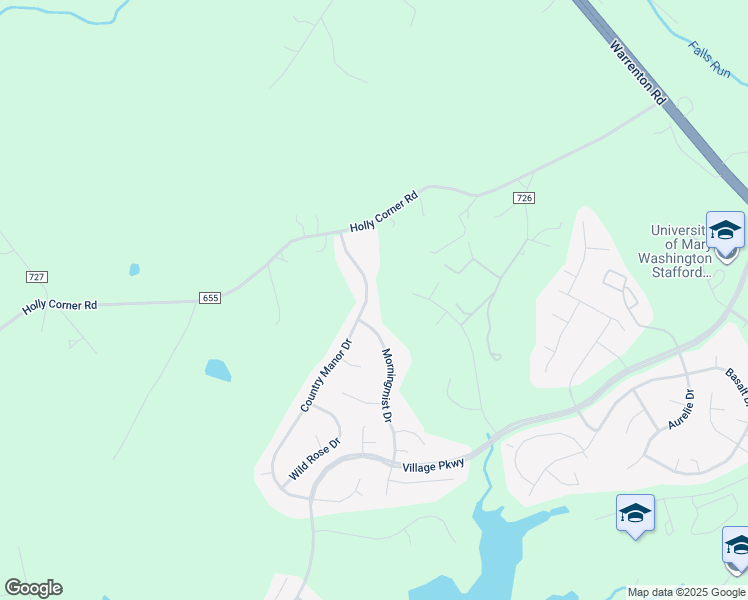 map of restaurants, bars, coffee shops, grocery stores, and more near 29 Country Manor Drive in Fredericksburg