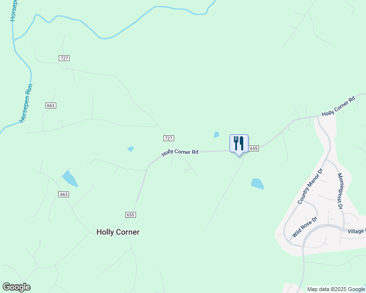 map of restaurants, bars, coffee shops, grocery stores, and more near 396 Holly Corner Road in Fredericksburg