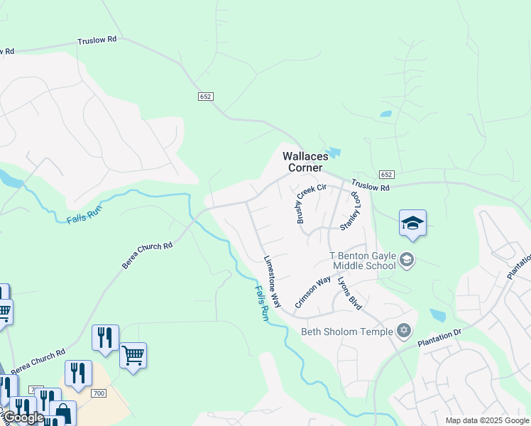 map of restaurants, bars, coffee shops, grocery stores, and more near 6 Coral Court in Fredericksburg