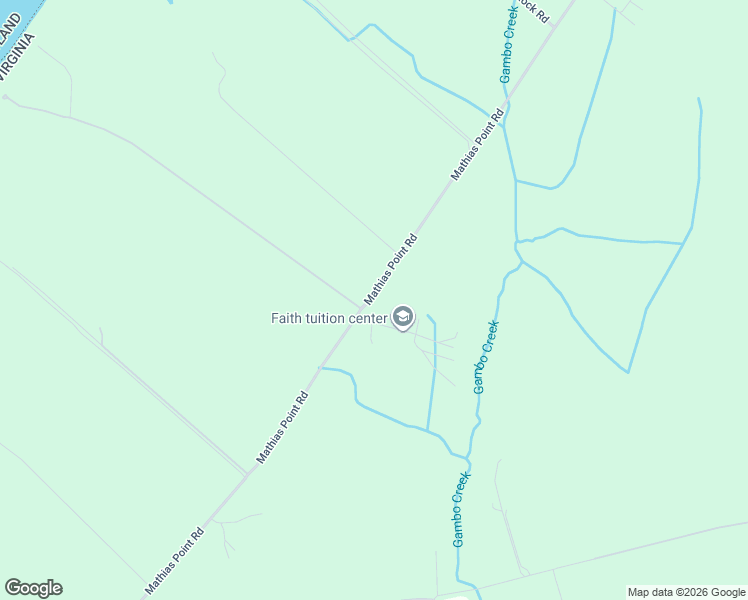 map of restaurants, bars, coffee shops, grocery stores, and more near 3099 Mathias Point Road in King George