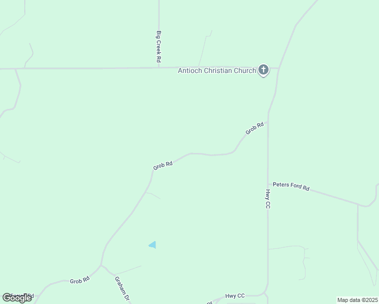 map of restaurants, bars, coffee shops, grocery stores, and more near Grob Road in Gerald