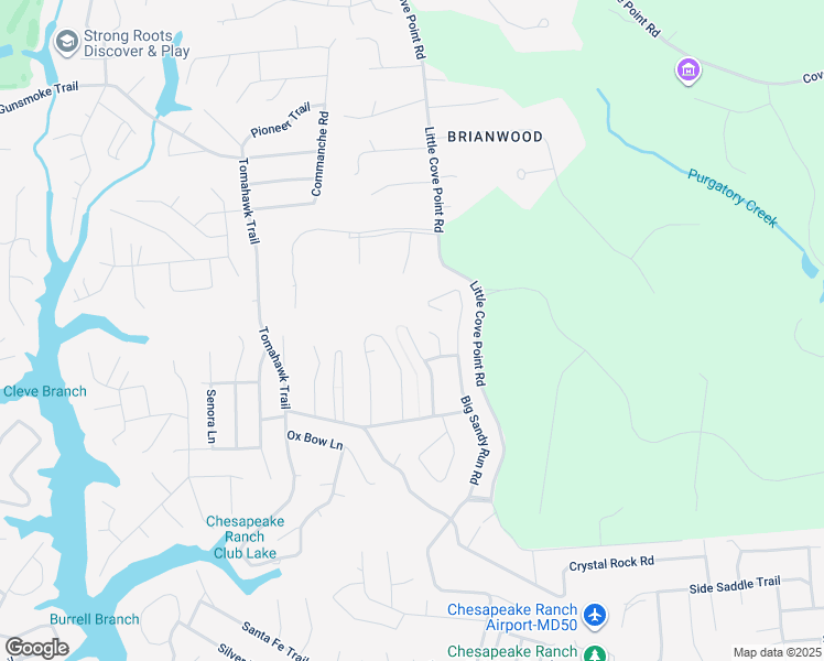 map of restaurants, bars, coffee shops, grocery stores, and more near 11522 Bootstrap Trail in Lusby