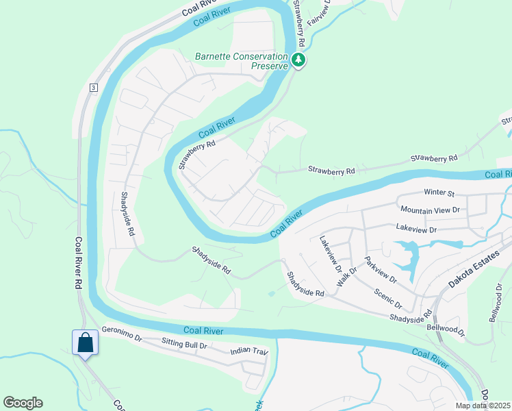map of restaurants, bars, coffee shops, grocery stores, and more near 1409 Cousin Drive in Saint Albans