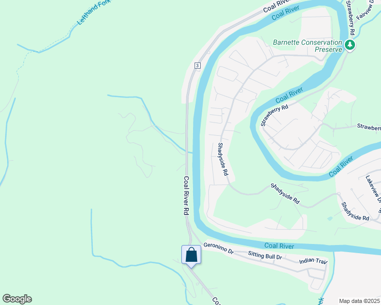 map of restaurants, bars, coffee shops, grocery stores, and more near 3045 Coal River Road in St. Albans