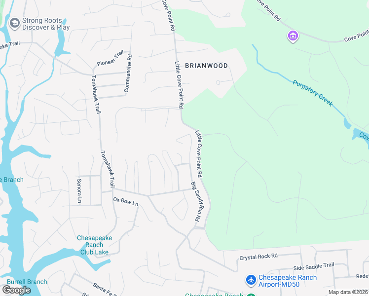 map of restaurants, bars, coffee shops, grocery stores, and more near 11500 Big Sandy Run Road in Lusby