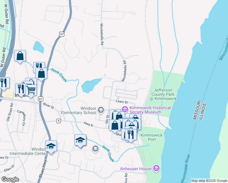 map of restaurants, bars, coffee shops, grocery stores, and more near 219 Montesano Park Drive in Imperial