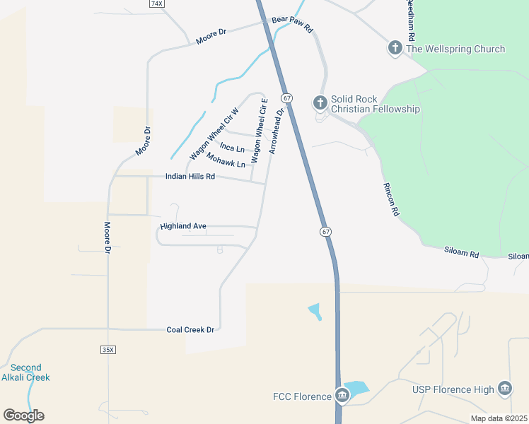 map of restaurants, bars, coffee shops, grocery stores, and more near 316 Arrowhead Drive in Florence