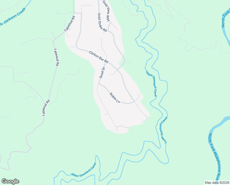 map of restaurants, bars, coffee shops, grocery stores, and more near 21335 Robin Lane in Pine Grove