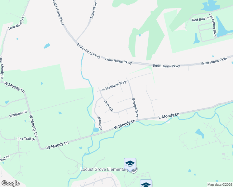 map of restaurants, bars, coffee shops, grocery stores, and more near 1100 Joyce Court in Crestwood